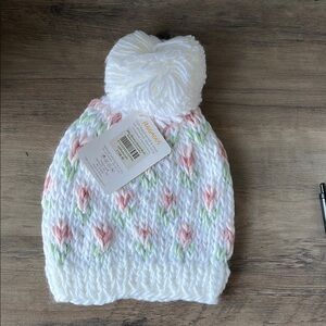 Huggalugs Blush Bitty Blooms Beanie